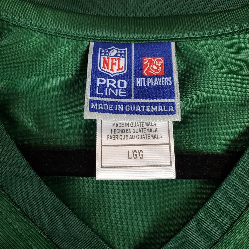 NFL Pro Line New York Jets Womens Jersey Sz Large Green Polyester V-Neck - Picture 6 of 11